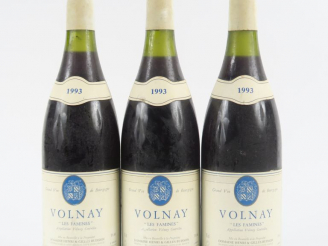 Vente aux enchères 3 BOUTEILLES VOLNAY 'LES FAMINES' H.   G. BUISSON - 1993