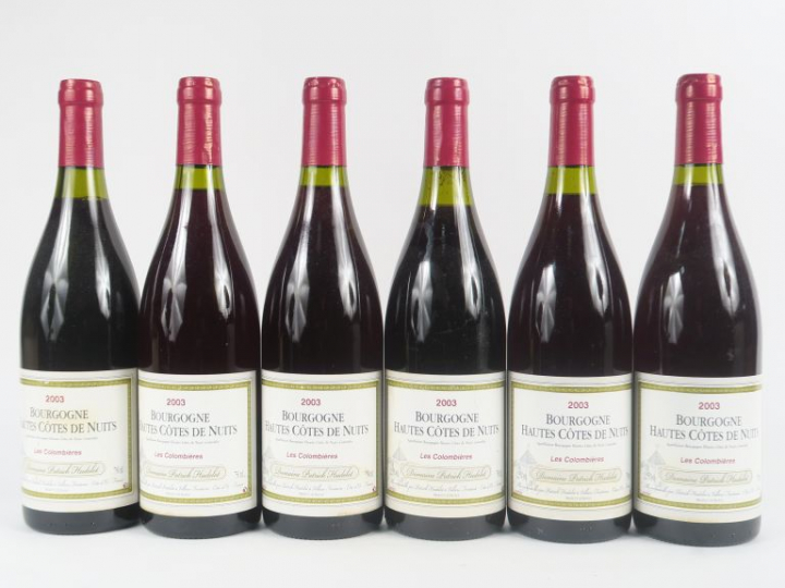 6 BOUTEILLES BOURGOGNE HAUTES CÔTES DE NUITS 'LES COLOMBIÈRES' PATRICK
