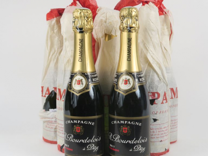 9 DEMIES BOUTEILLES CHAMPAGNE R. BOURDELOIS