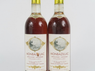 Vente aux enchères 2 BOUTEILLES MONBAZILLAC GC V. BRUNET - 1955 - BG