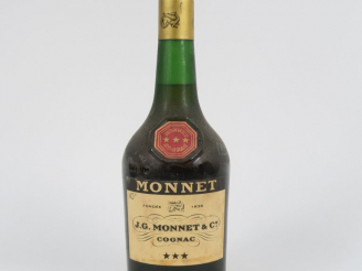 Vente aux enchères 1 BOUTEILLE COGNAC MONNET ***