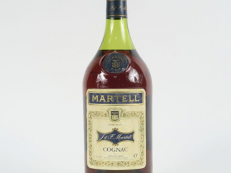 Vente aux enchères 1 BOUTEILLE COGNAC MARTELL