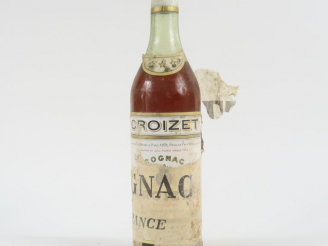 Vente aux enchères 1 VIEILLE BOUTEILLE COGNAC CROIZET - CAPS ETAIN