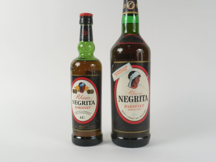 2 BOUTEILLES (1 L + 35 CL) RHUM NEGRITA 'OLD NICK'  44°