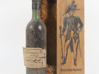 Vente aux enchères 1 BOUTEILLE FINE ARMAGNAC 'GRANDE RÉSERVE' DUCASTAING - 1900 - COFFRET