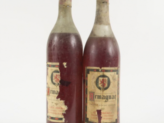 Vente aux enchères 2 VIEILLES BOUTEILLES ARMAGNAC CAVE FRERES - BS/1 EA
