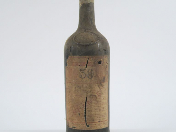 1 VIEILLE BOUTEILLE BITTER SECRESTAT - BS - CAPS ÉTAIN