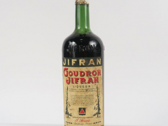 Vente aux enchères 1 VIEILLE BOUTEILLE (1 L) GOUDRON JIFFRAN 