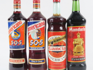 Vente aux enchères 4 BOUTEILLES : 3 AMERICANO - 1 MANDARIN CUSENIER