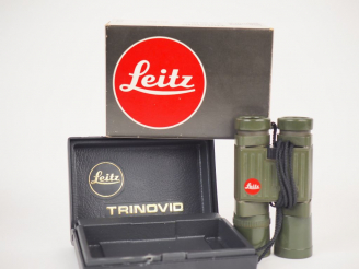 Vente aux enchères LEITZ. Trinovid 10x25. Paire de jumelles dans leur coffret et leur boi