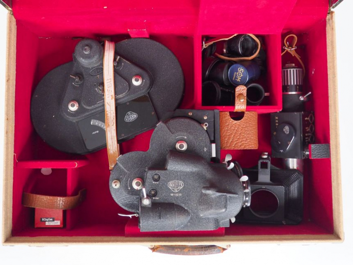 ARRIFLEX. Caméra 16 mm n°13233 avec objectifs SCHNEIDER ARRIFLEX-CINEG