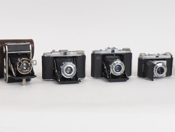 Lot de six appareils photographiques Folding :  - KODAK RETINETTE  - K