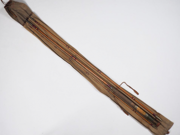 Canne à mouche anglaise en bambou refendu (3,60 m).