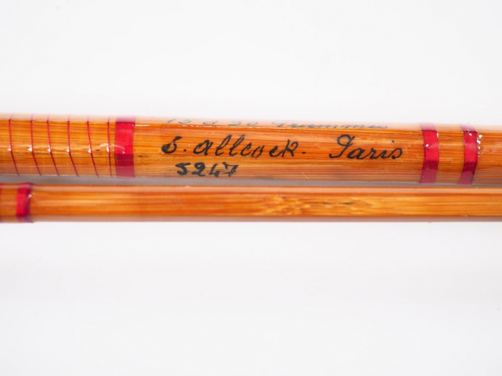 Lot de deux cannes à pêche : - ALLCOCK. Canne à lancer "Eton", 15 à 30