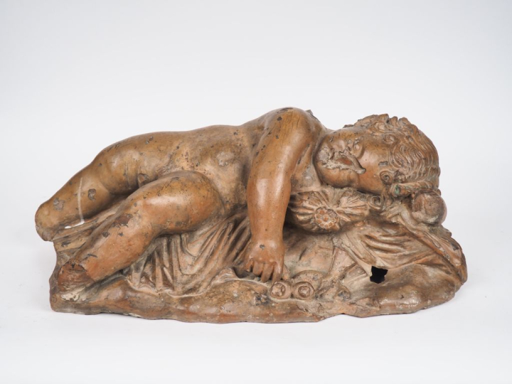 École italienne du XVIIIème siècle d’après l’Antique  "Eros endormi" T