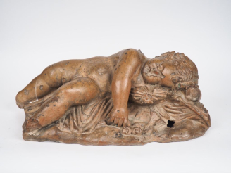 Vente aux enchères École italienne du XVIIIème siècle d’après l’Antique  "Eros endormi" T