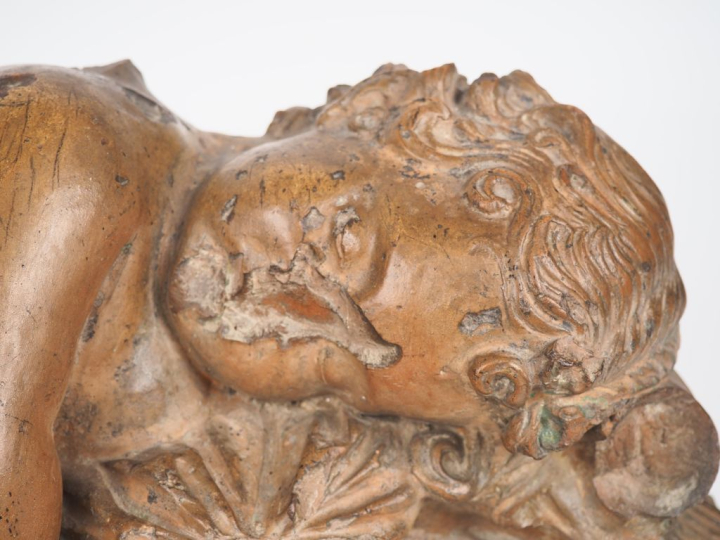 École italienne du XVIIIème siècle d’après l’Antique  "Eros endormi" T