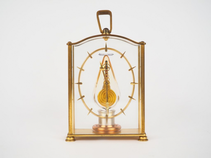 JAEGER LECOULTRE. Petite pendulette cage squelette. Dim. 16 x 11 x 5 c