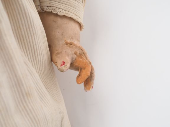 Bébé de caractère tête porcelaine de marque P.M moule 914 taille 14 bo