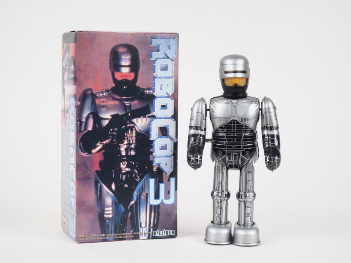 Robot BILLIKEN Robocop III 1992. Avec sa boîte d'origine. H. 21,5 cm