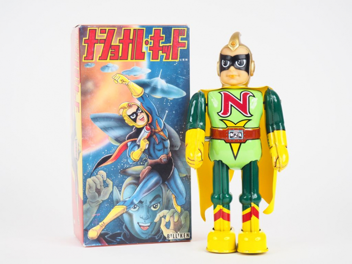 Robot BILLIKEN National Kid. Avec sa boîte d'origine. H. 23 cm