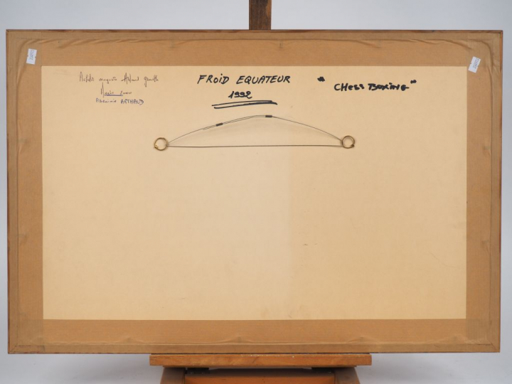 ENKI BILAL. 'Chess boxing'. Affiche édition d'art de l'album 'Froid Eq