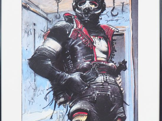 ENKI BILAL. 'Sommeil du monstre'. Lithographie tirée de l'album 'La Gu