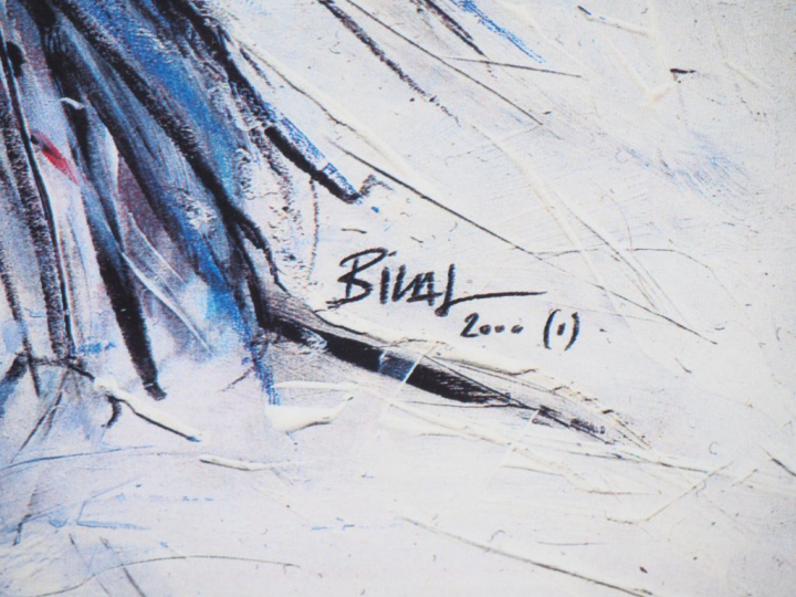 ENKI BILAL. '32 décembre'. Lithographie tirée de l'album 'Andeuxmilleu