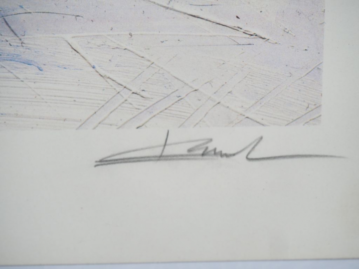 ENKI BILAL. '32 décembre'. Lithographie tirée de l'album 'Andeuxmilleu