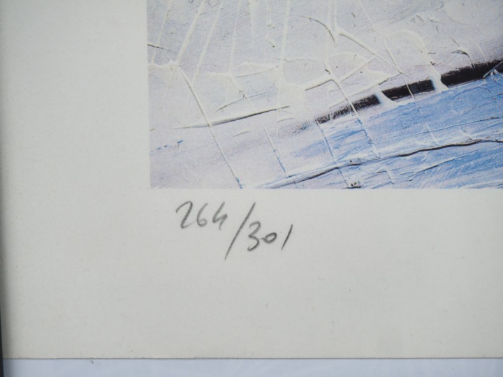 ENKI BILAL. '32 décembre'. Lithographie tirée de l'album 'Andeuxmilleu