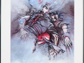 Vente aux enchères ENKI BILAL. 'Nu couché'. Lithographie, signée et numérotée 22/197. Por