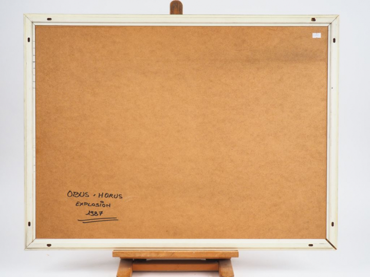 ENKI BILAL. 'Horus'. Lithographie, signée et numérotée 136/439. Dim. 5