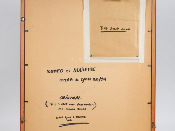 ENKI BILAL. 'Roméo et Juliette'. Affiche du ballet à l'Opéra de Lyon. 