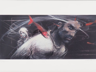 Vente aux enchères ENKI BILAL. '32 Décembre '. Lithographie, signée et numérotée 48/232. 