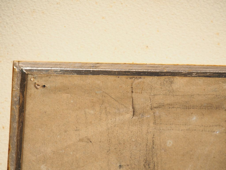 Ecole française Néoclassique. "La mort de Lucrèce". Dessin, porte une 