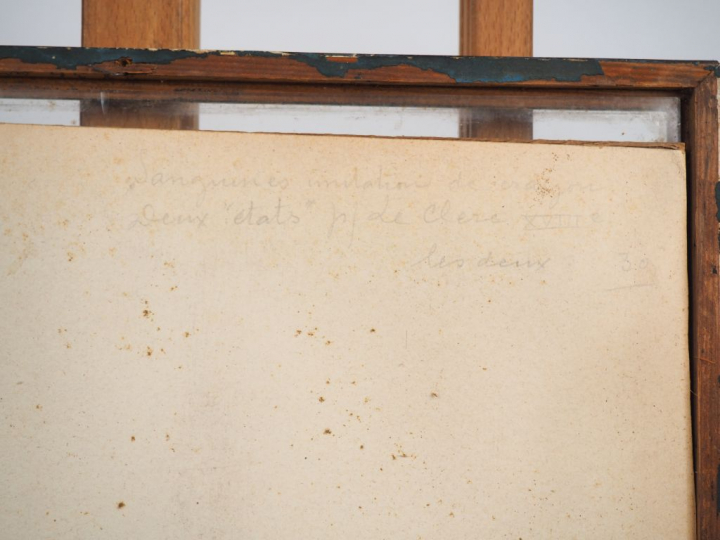 « Etudes de visage de jeune femme » Deux gravures à la manière de la s