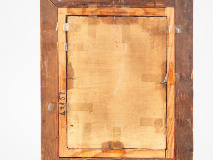 Ecole espagnole XVIIème d'après VELASQUEZ. "Portrait d'homme". Huile s