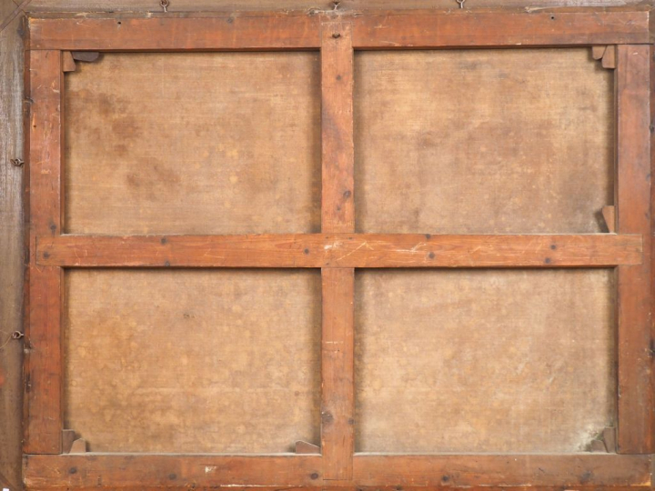 Attribué à Adriaen BLOMAERT (1609-1666) "Paysage animé" Toile. Hauteur