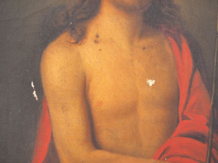 Ecole française début XIXème d'après MIGNARD. "Christ à la couronne d'