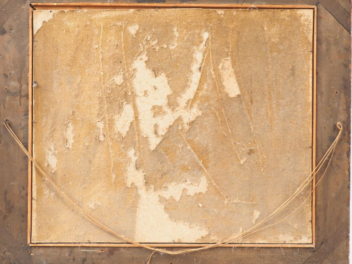 Pierre BRUNE. "Paysage des Pyrénées orientales". Huile sur carton sign