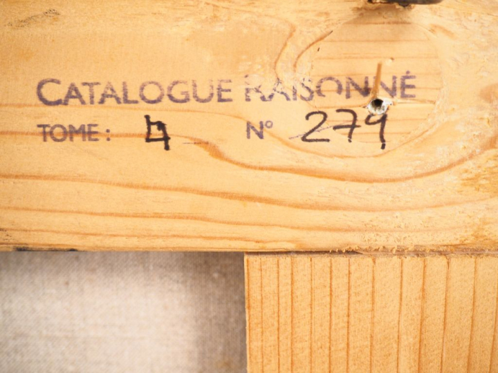 Roland CHANCO. "Monsieur Jean". Huile sur toile, signée en bas à gauch