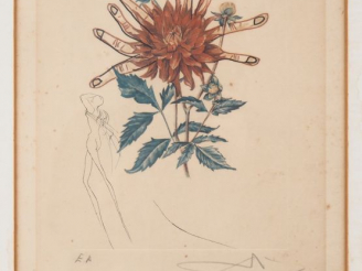Vente aux enchères Salvador DALI. Epreuve d'artiste signée en bas à droite. Dim. (à vue) 