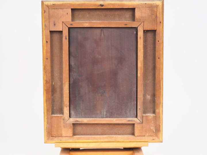 M. LAPORTE. "Portrait de magistrat". Huile sur panneau. Dim. 30,5 x 22