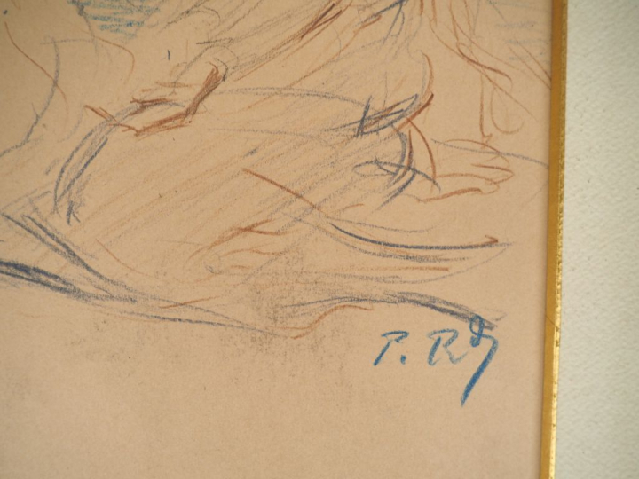 Ecole française XXème. "Jeune mère et son enfant" et "bambins jouant".