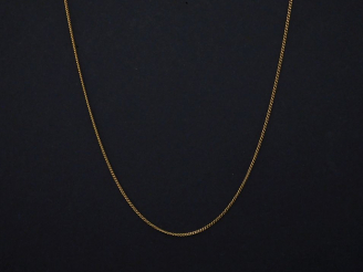 Vente aux enchères Chaine en or jaune, maille gourmette. Long. 42,5 cm Poids. 2,05 g   