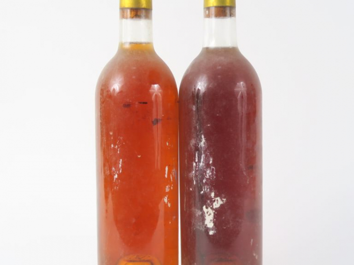 2 BOUTEILLES CHÂTEAU RABAUD PROMIS 1er CC SAUTERNES - 1970 - SE/PRÉSUM
