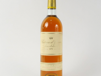 Vente aux enchères 1 BOUTEILLE CHÂTEAU D'YQUEM 1er CCS SAUTERNES - 1979 - BG