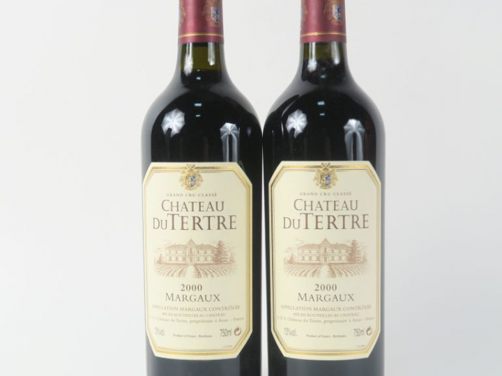 2 BOUTEILLES CHÂTEAU DU TERTRE GCC MARGAUX - 2000