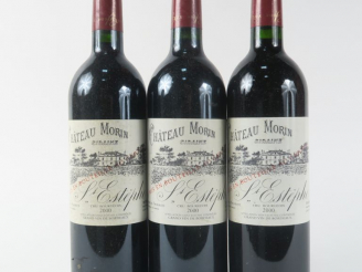 Vente aux enchères 3 BOUTEILLES CHÂTEAU MORIN CB ST ESTEPHE - 2000