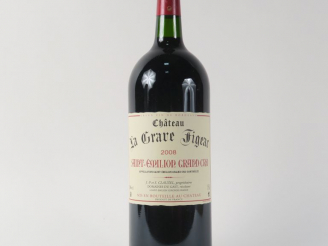 Vente aux enchères 1 MAGNUM CHÂTEAU LA GRAVE FIGEAC GC ST EMILION - 2008
